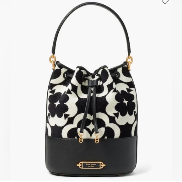 Kate Spade Monogram Flower Bucket Bag - Picture 1 of 8